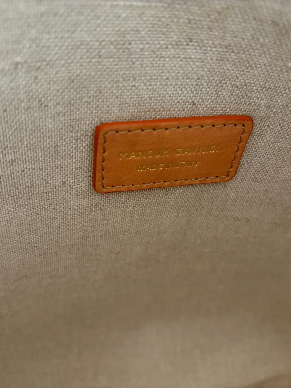 Mansur Gavriel Terracotta Leather Hobo Bag
